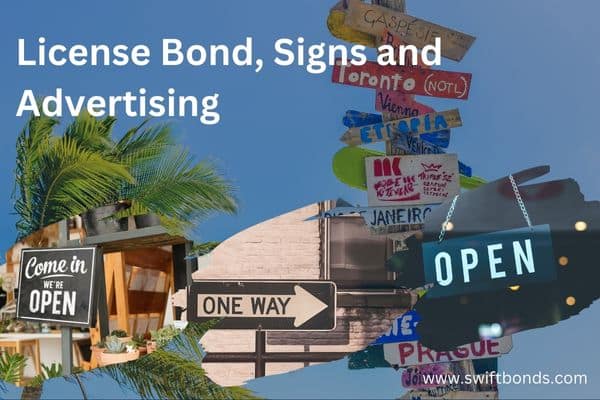 A License Bond for Signs and Advertising is a surety bond required for businesses involved in creating and installing signs and advertising materials to ensure compliance with local regulations. This bond protects clients and the municipality from potential damages, incomplete projects, or violations of advertising laws. If the business fails to meet these obligations, the bond provides financial compensation to cover any resulting losses or damages.