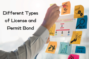 Business professional mapping out the different types of license and permit bonds in Michigan, showcasing the variety of bonds required for compliance.