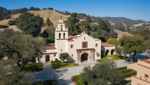 Historic mission-style architecture in Aliso Viejo, California, reflecting the region's cultural heritage and charm.