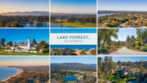 Collage of scenic views in Lake Forest, California, featuring landscapes, parks, and residential areas, capturing the natural beauty and tranquil lifestyle of this Southern California community.