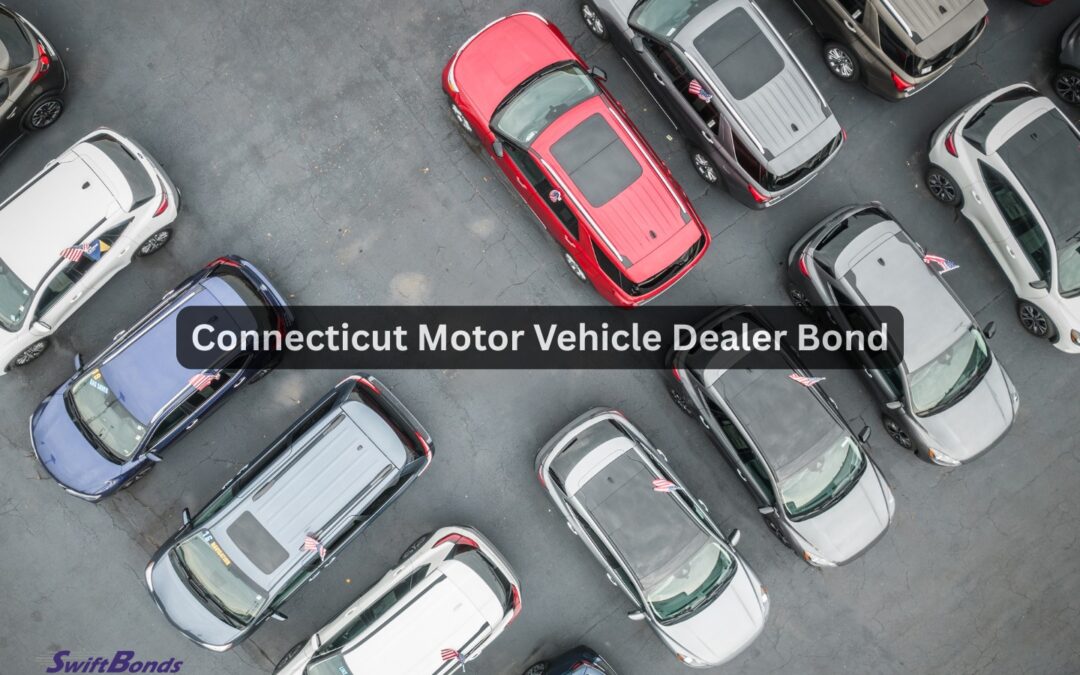 An aerial view of a car dealership lot featuring a for sale vehicle.