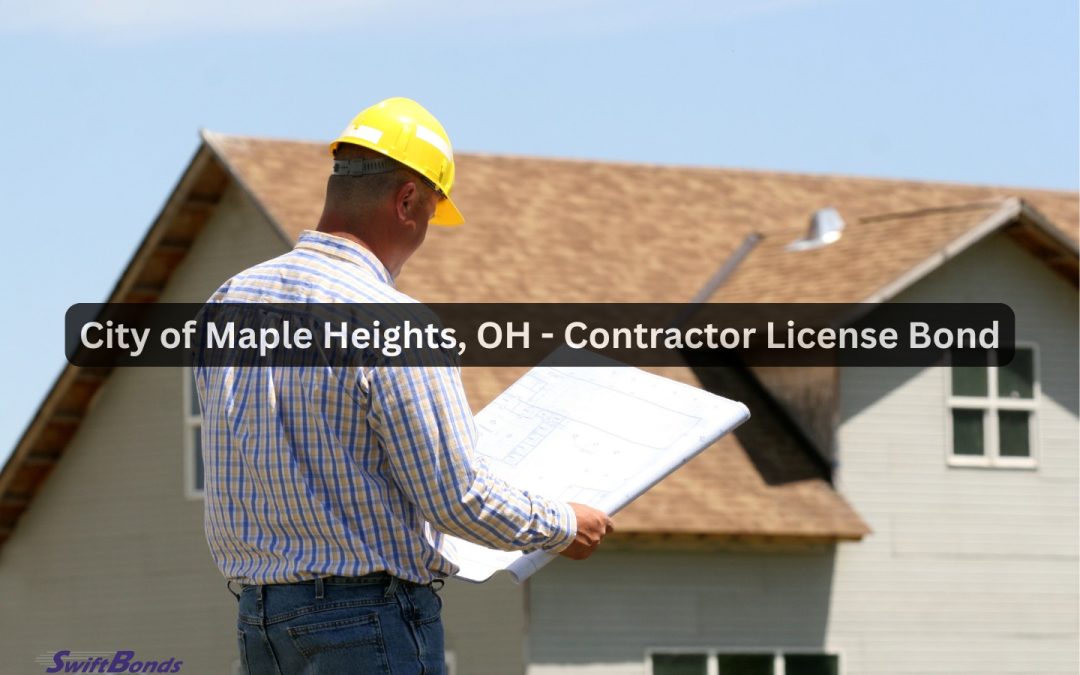 In front of the house, the general contractor is reviewing the plans.