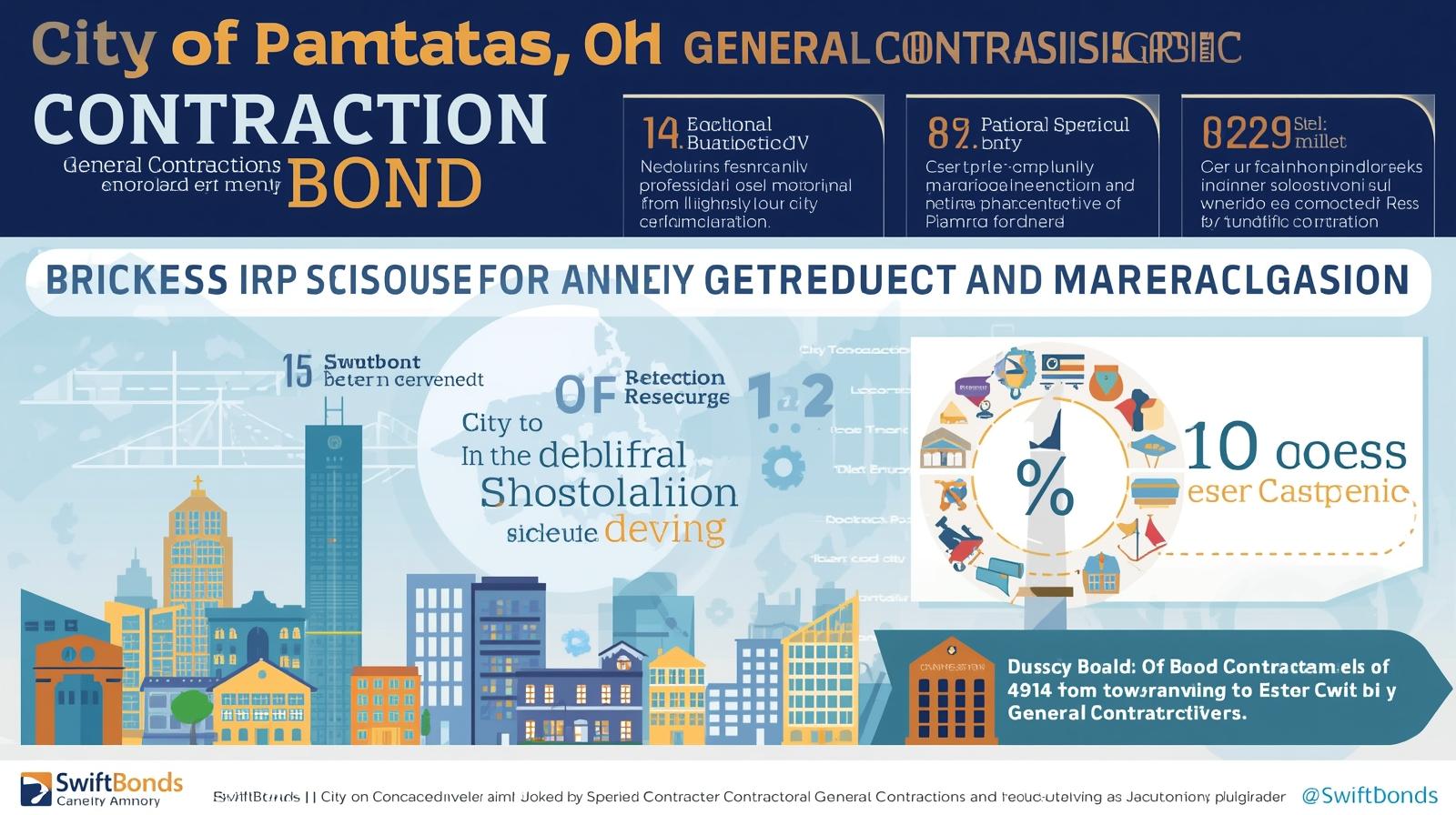 Detailed graphic explaining enforcement measures, project protection, and financial security provided by the contractor bond.