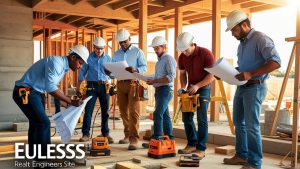 Euless-based construction engineers plan a city development project—highlighting the need for fast, no collateral performance bonds.