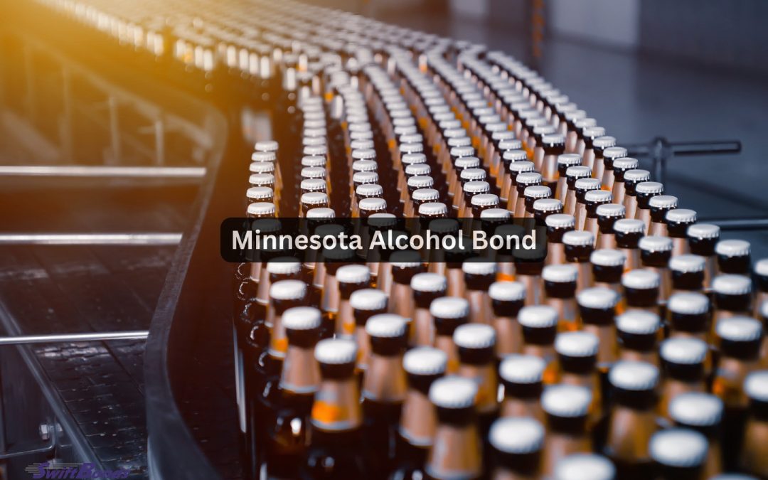 On a conveyor line are bottles of beer. manufacturing of beer in an industrial setting.
