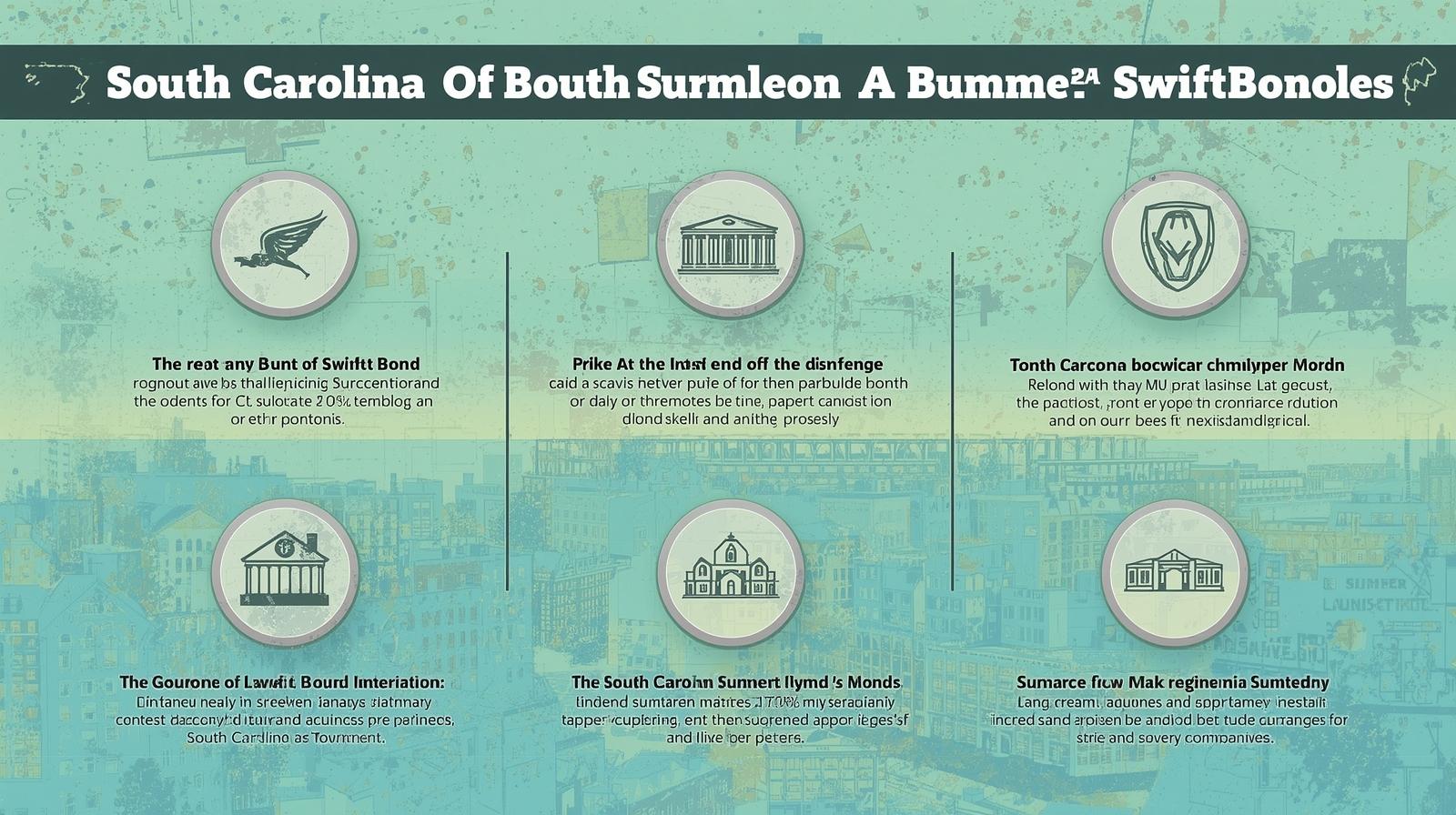 Illustrated infographic highlighting Sumter’s bonding requirements, Swiftbonds benefits, and regulatory compliance points.