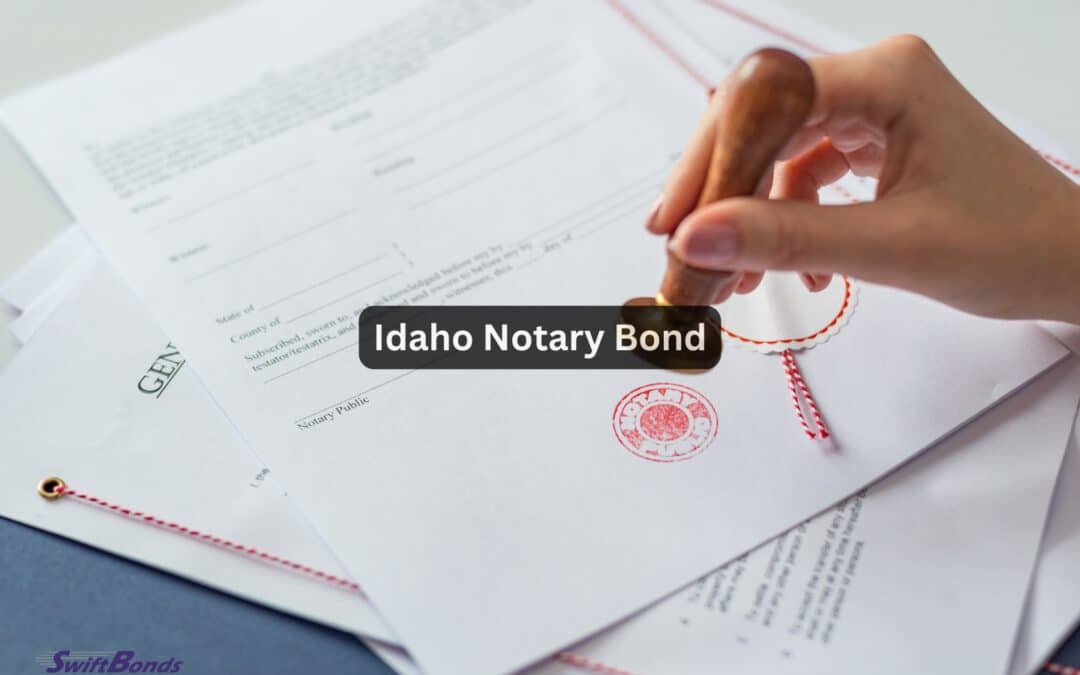 Stamping a document. Notary concept.