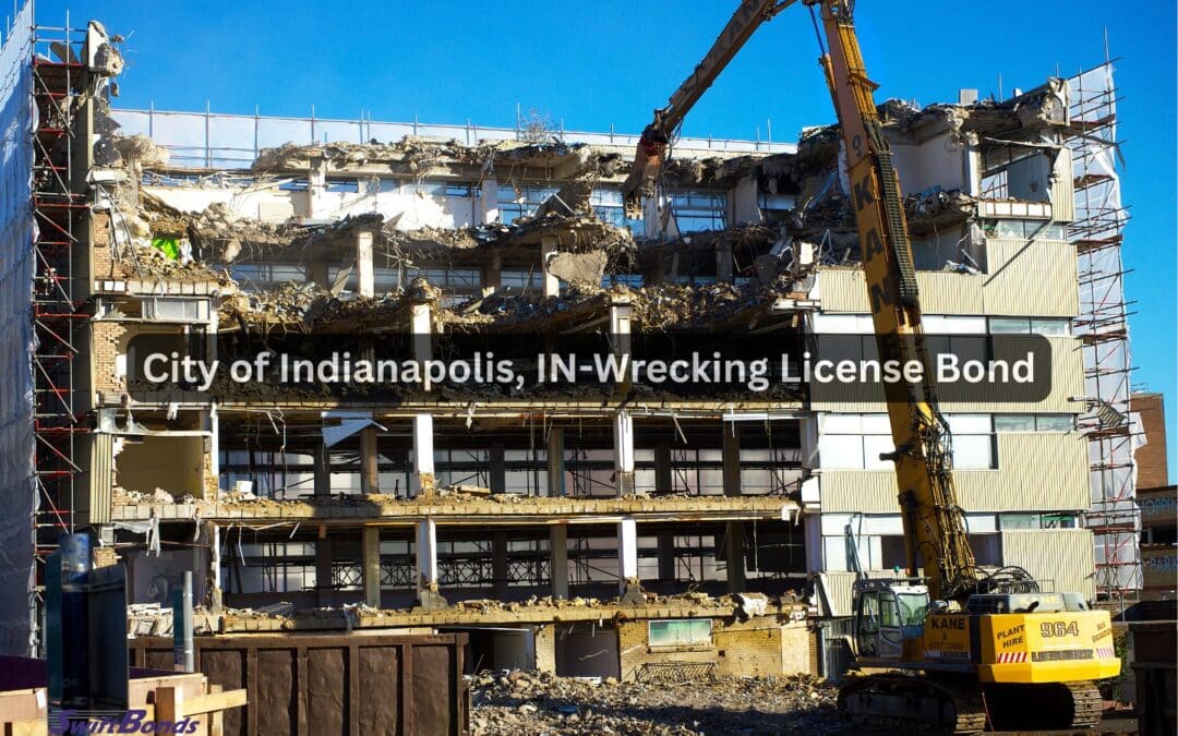 A structure being demolished by a machine.