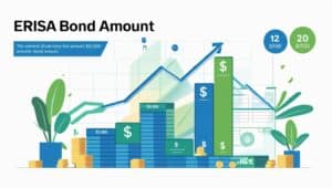 ERISA bond cost illustration highlighting what drives pricing, such as plan size, coverage requirements, and compliance obligations.