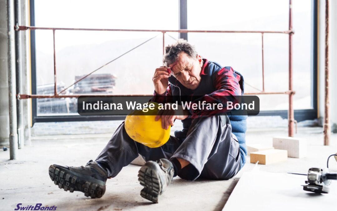 An injured worker has a wound on his head. Accident at the job.