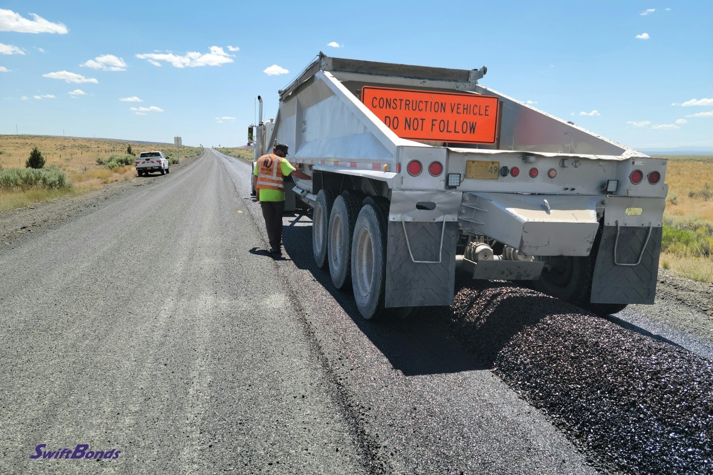 Construction of a highway in rural Oregon.