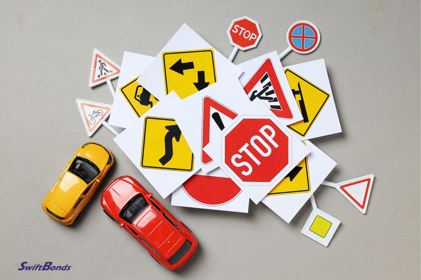 The idea of driving school and driving lessons.