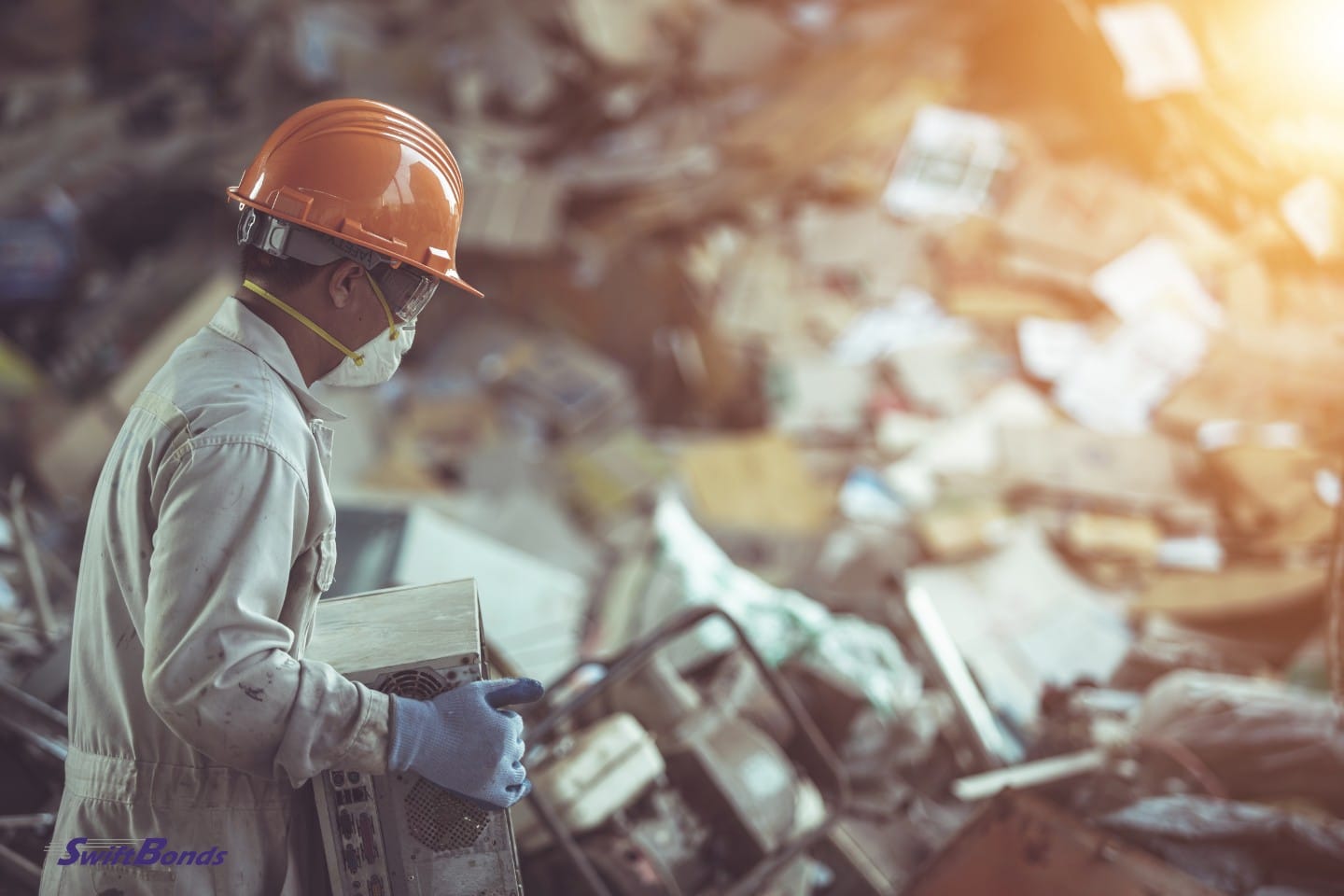 uniformed worker's electronic waste management.