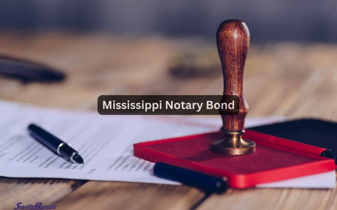 Ink stamp of a notary public on a signed document.