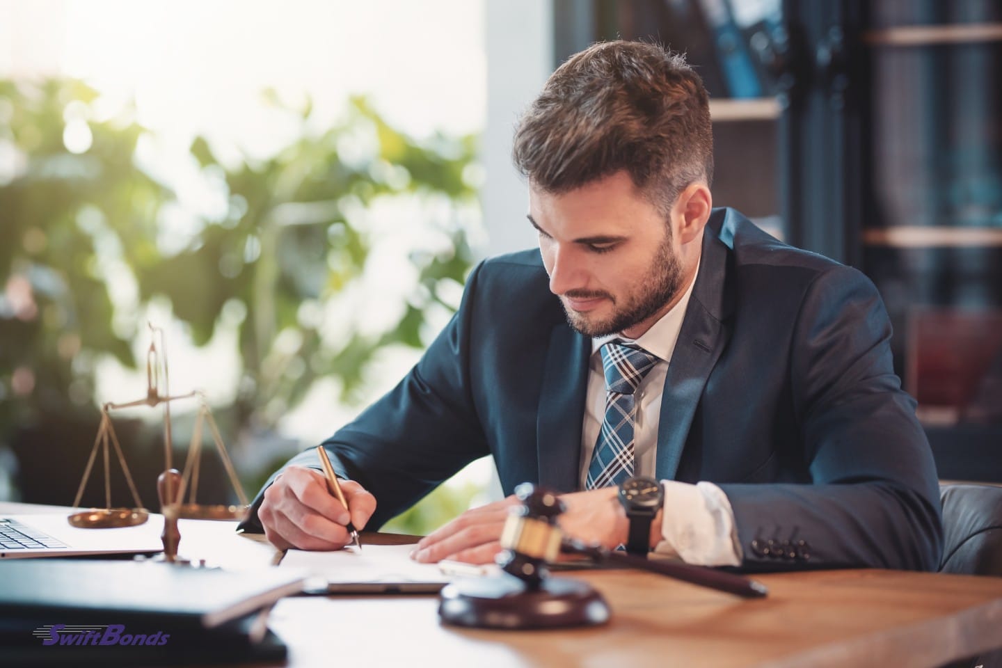 A lawyer or lawyer in the office for the client's surety bonds or insurance.