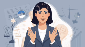 Professional illustration of two people discussing why a surety bond is needed for probate, used as a header for educational content.