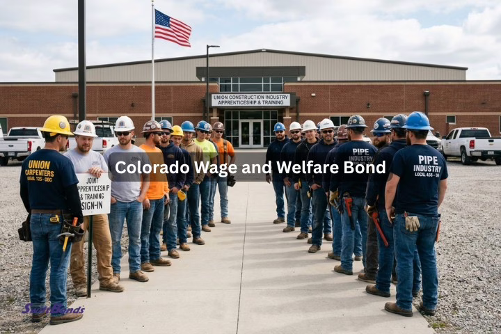 Workers such as pipeworkers and carpenters congregate outside the union office.